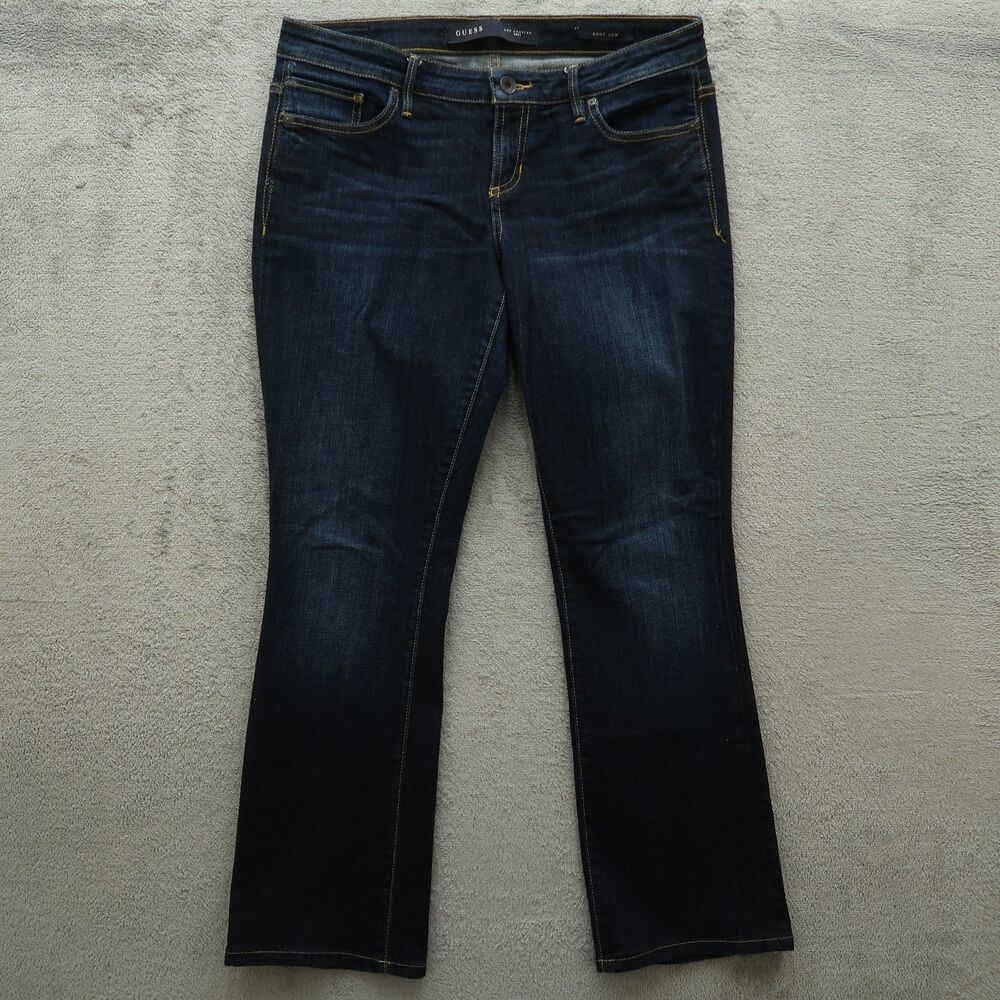 Guess Jeans Women's Size 29S Blue Low-Rise Bootcut Denim 29" Inseam Stretch